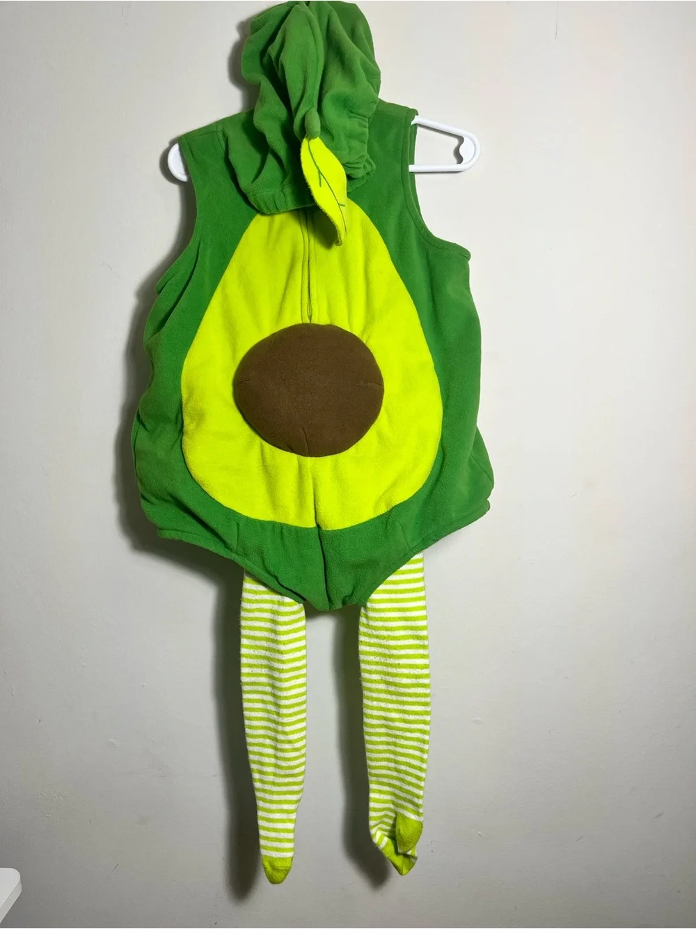 24m Avocado Costume Hoodie Romper in Bright Green - Picture 1 of 3